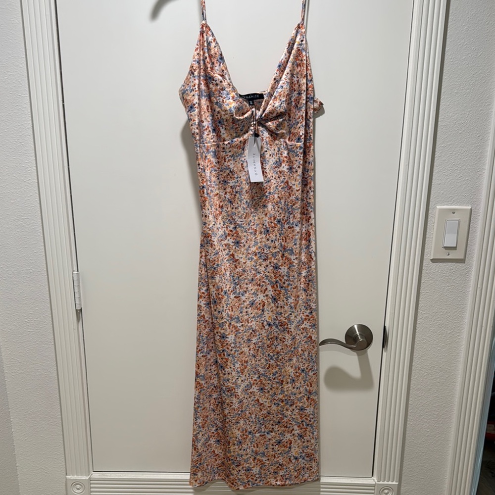 Floral Spaghetti Strap Dress